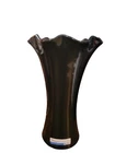 NEW Vintage 12" Haeger Glossy Black Vase Modernist Deco