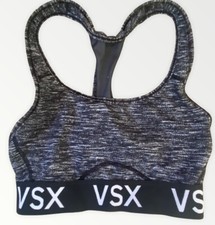 VSX Sport Victoria Secret Gray/Black/White Sports Bra Size XS Great Condition