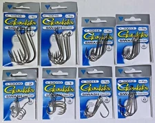 Gamakatsu  Siwash Hook Nickel Open Eye Sizes 2 - 8/0  Choose  Free Ship