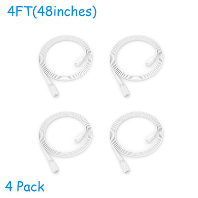 4~20pcs 4FT T8 T5 Connector Cable Cords Wire Extension 1.2m for LED Shop Lights
