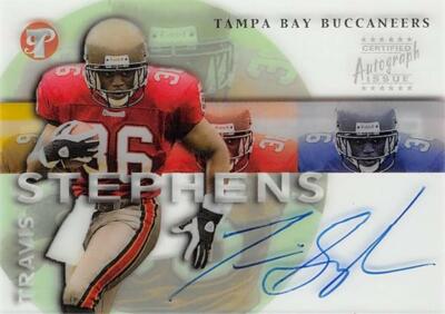 Travis Stephens Travis Stephens autographed football card 2002 Topps Pristine Rookie # ...