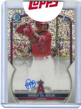 2023 Bowman Randy De Jesus 1st Speckle Chrome Prospect Refractor Auto #CPA-RD NM
