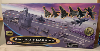 Vintage Redbox Aircraft Carrier 88 With Realistic Die-Cast Fighter Jets New 