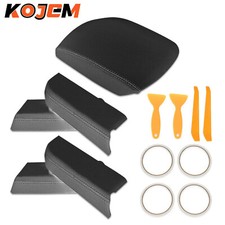 Black Door Panel Console Lid Armrest Cover Waterproof For Honda Pilot 09-2015