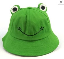 Frog Bucket Hat - FAST SHIPPING in USA - Adult Size, multiple colors - Froggy