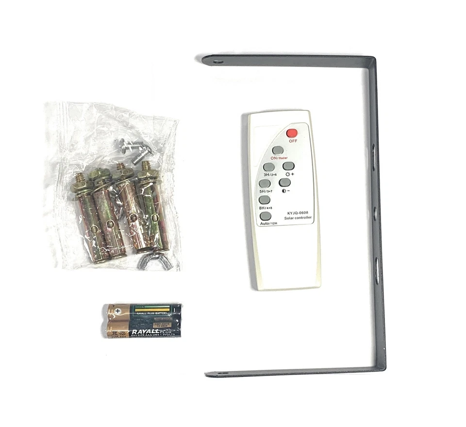 Led da Esterno da 100W Con Luce Fredda Bianca Con Pannello Solare E Telecomando - Immagine 3 di 4