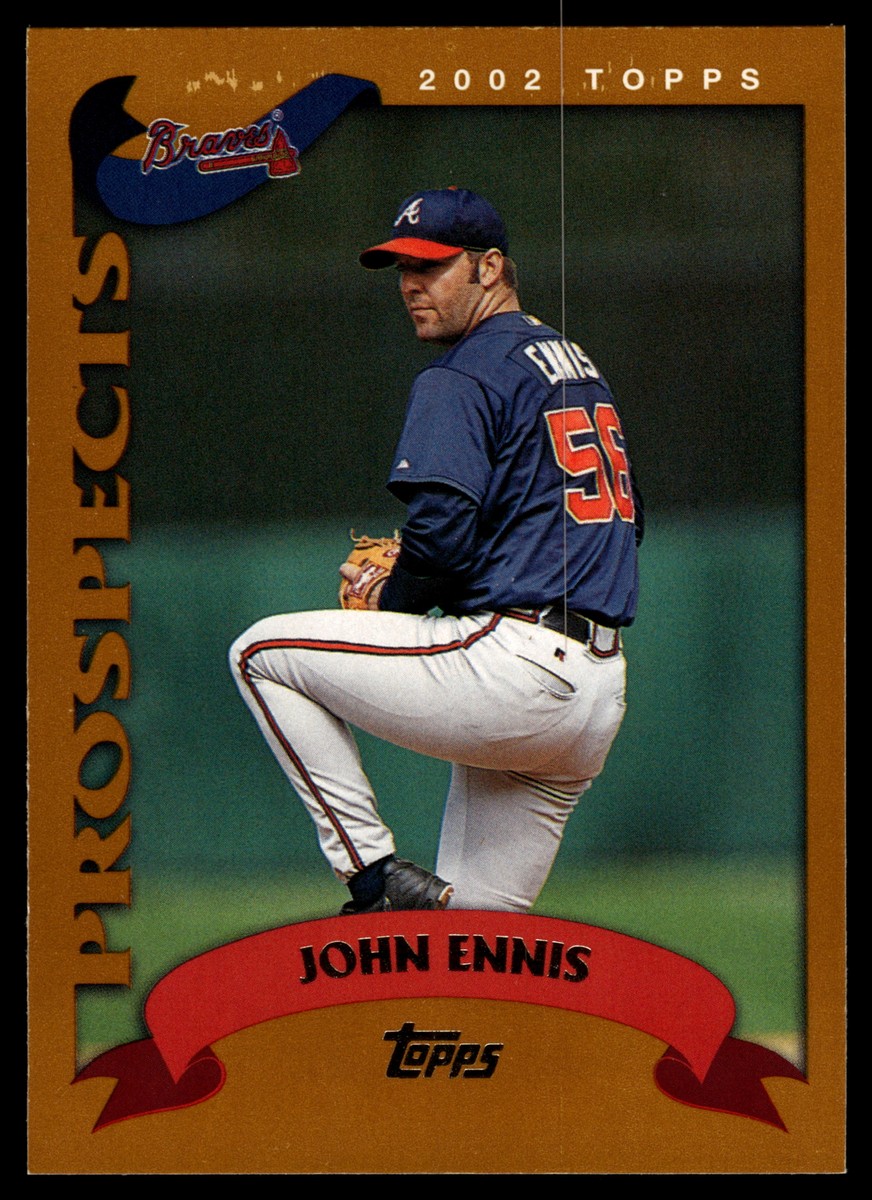 2002 Topps Traded & Rookies John Ennis #T201 Atlanta Braves RC