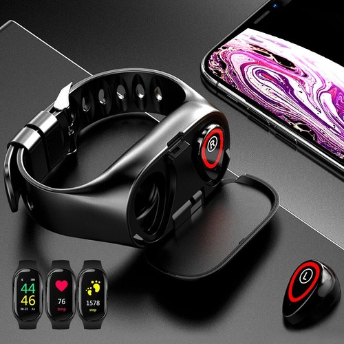 Bluetooth auriculares inalámbricos para teléfono reloj inteligente con  Monitor | eBay