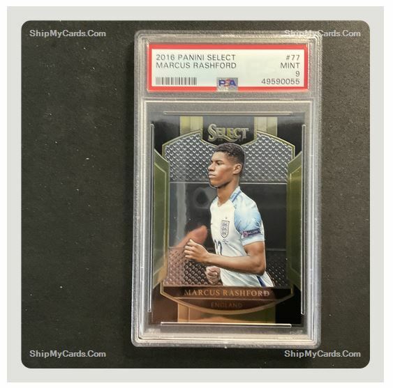 2016 Panini Select Soccer Marcus Rashford #77 MINT PSA 9