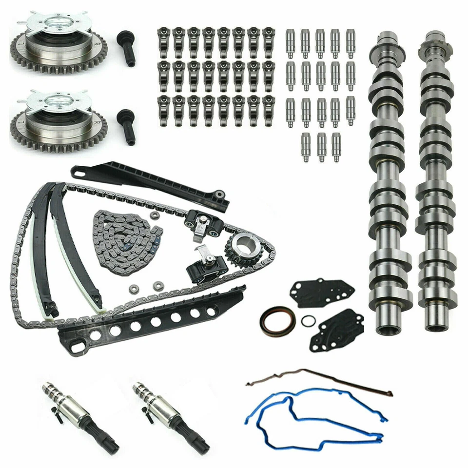 Camshaft kit + Timing Chain Cam Phasers kit Fit for Ford F150 F250 Lincoln - Image 3 of 3