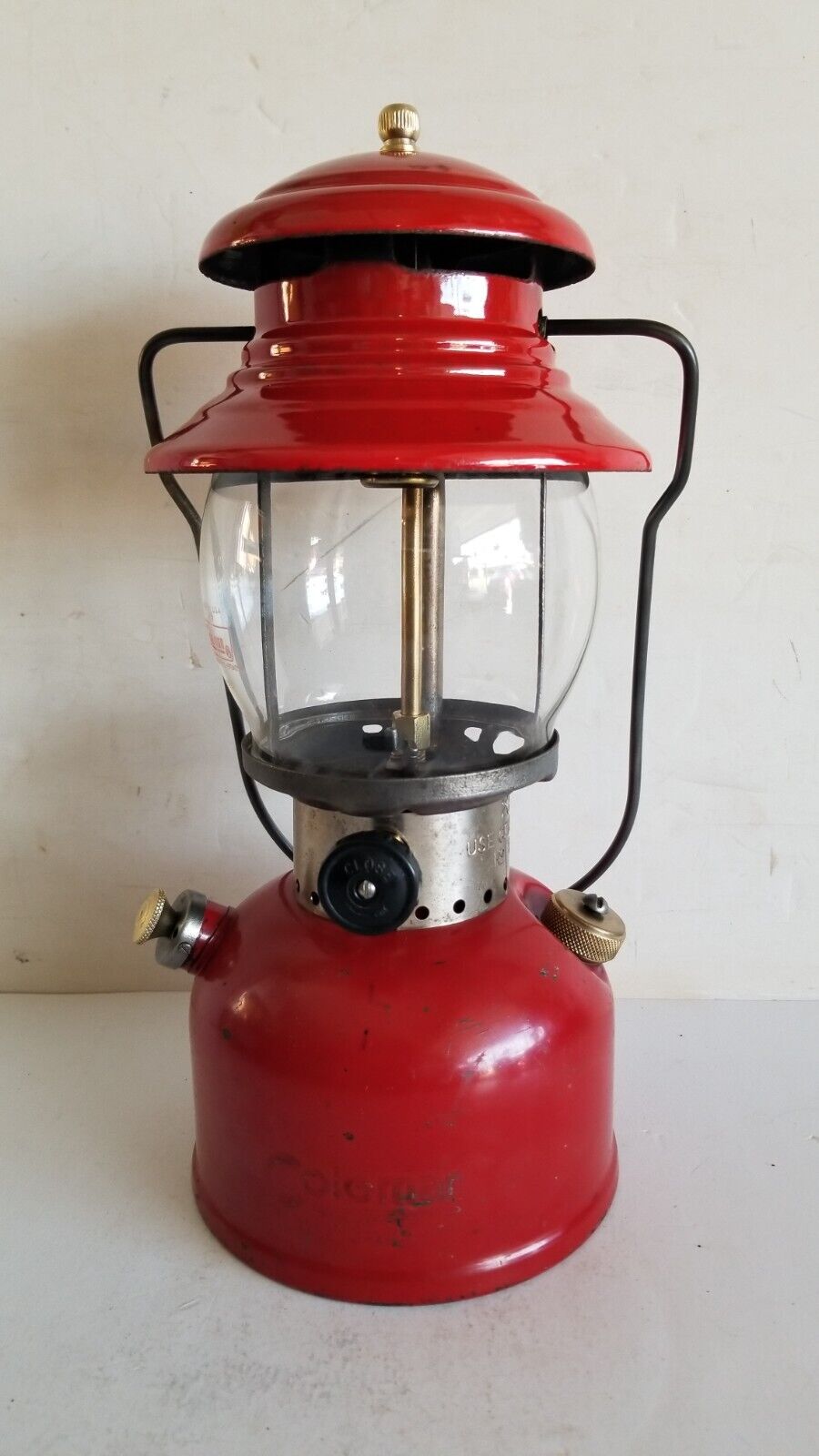 11/59 Coleman 200 Lantern Made in Canada Brass Fount / Tank Vintage (Not 200A)