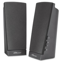 Compucessory Flat Panel Speaker Set Led 1watt 2/st Black 51544 on sale Compucessory Flat Panel Speaker Set Led 1watt 2/st Black 51544 on sale