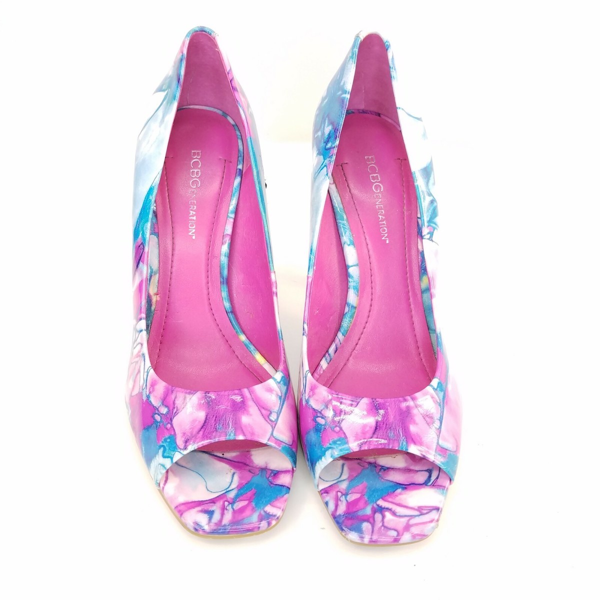 bcbg peep toe heels