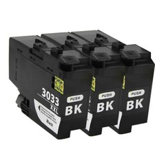 3P XXL BLACK Ink chip fits Brother LC3033 MFC-J995DW MFC-J805DW MFC-J815DW