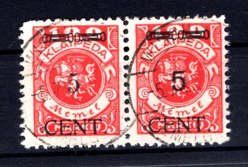 Memel 180 W4 Type Pair Stamped BPP (L6320