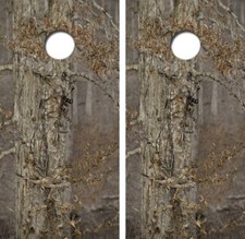 Hidden Camo Bow Hunter Cornhole Board Wrap LAMINATED Decal Vinyl Sticker 4853