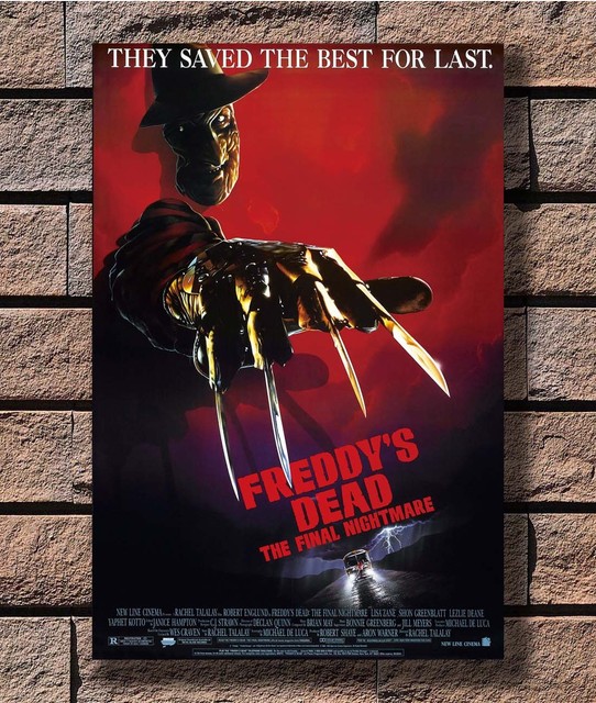 FREDDY'S DEAD THE FINAL NIGHTMARE Movie Horror Elm Street Poster Fabric