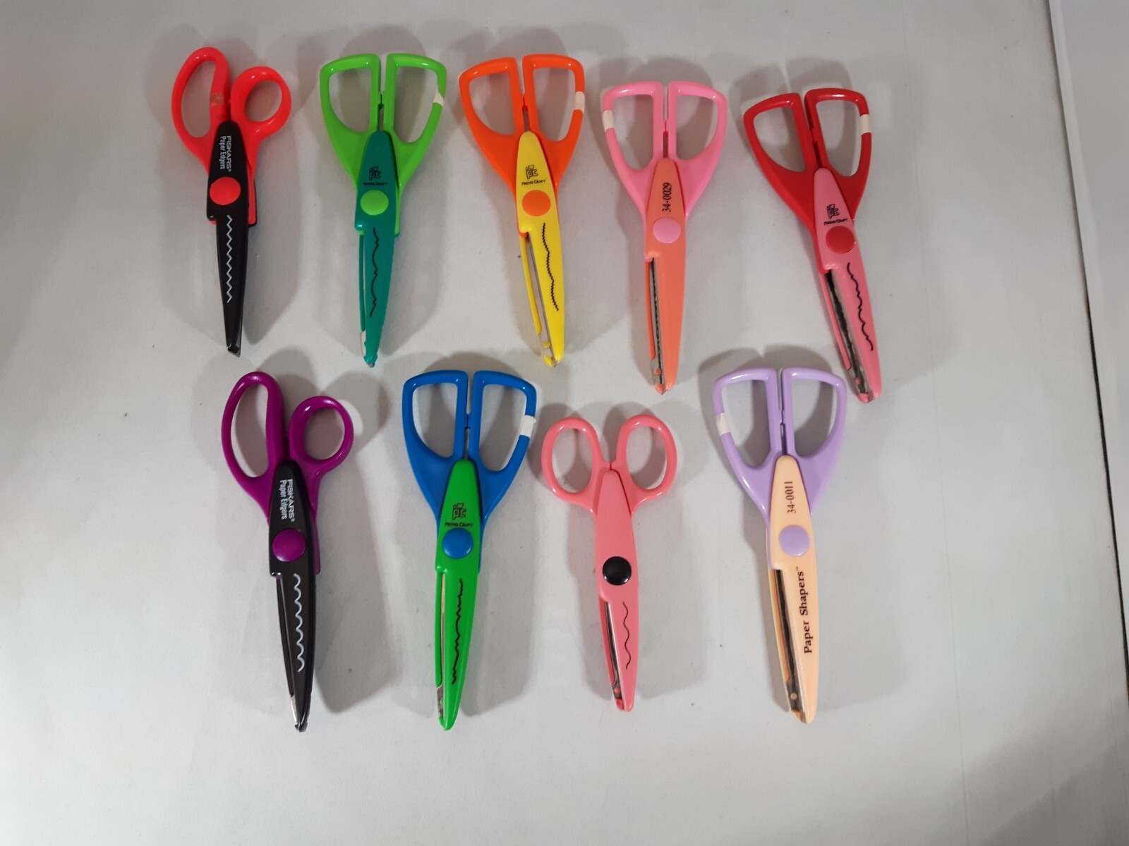 Vintage Decorative Edge Scrapbooking Scissors Set of 9 for Crafting-image