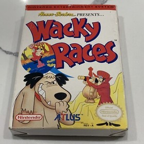 Wacky Races (NES, 1992 ATLUS) Authentic Complete CIB Manual TESTED