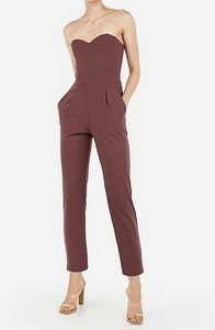 strapless sweetheart neckline jumpsuit express
