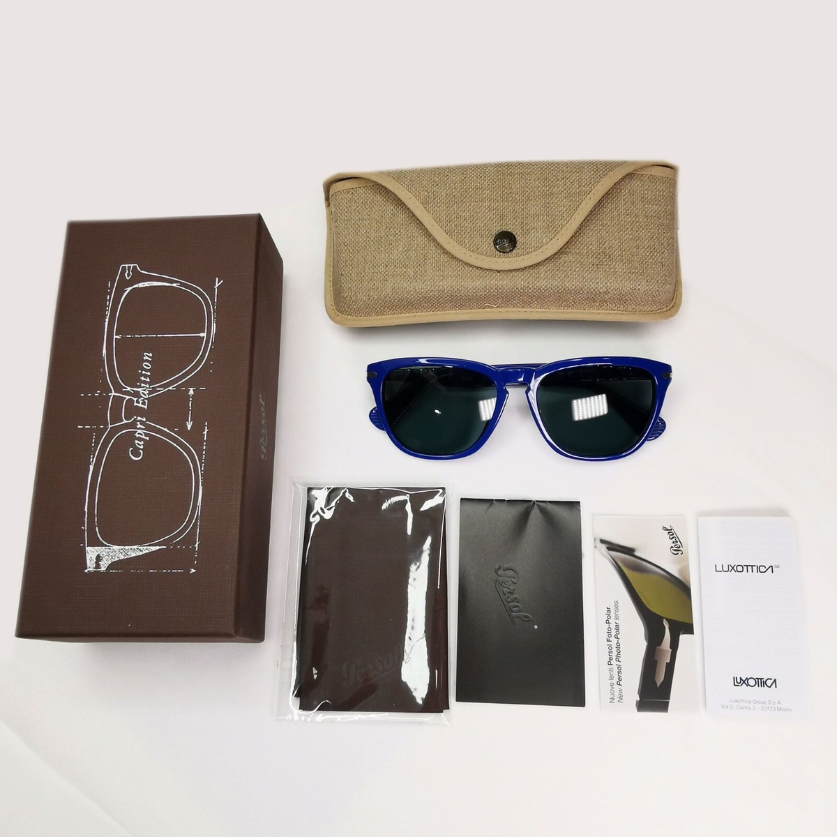 Persol Sunglasses 2012 Capri Polarized Photochromic Blue Grey 3024