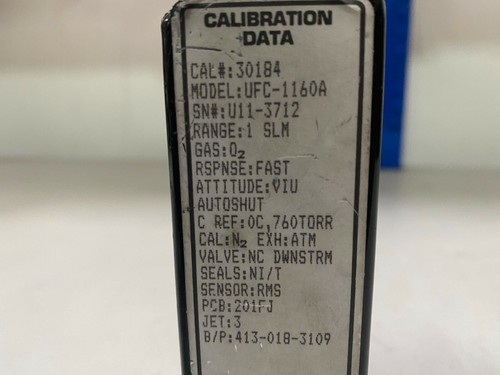 Unità strumenti UFC-1160A Controllore flusso di massa gamma 1 SLM gas O2 - Foto 3 di 4