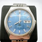 Seiko LM Special 5216-7040 Automatic Blue Dial Day Date Vintage Mens Watch