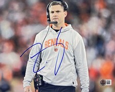 ZAC TAYLOR SIGNED CINCINNATI BENGALS HEAD COACH 8X10 PHOTO AUTO BECKETT BAS COA