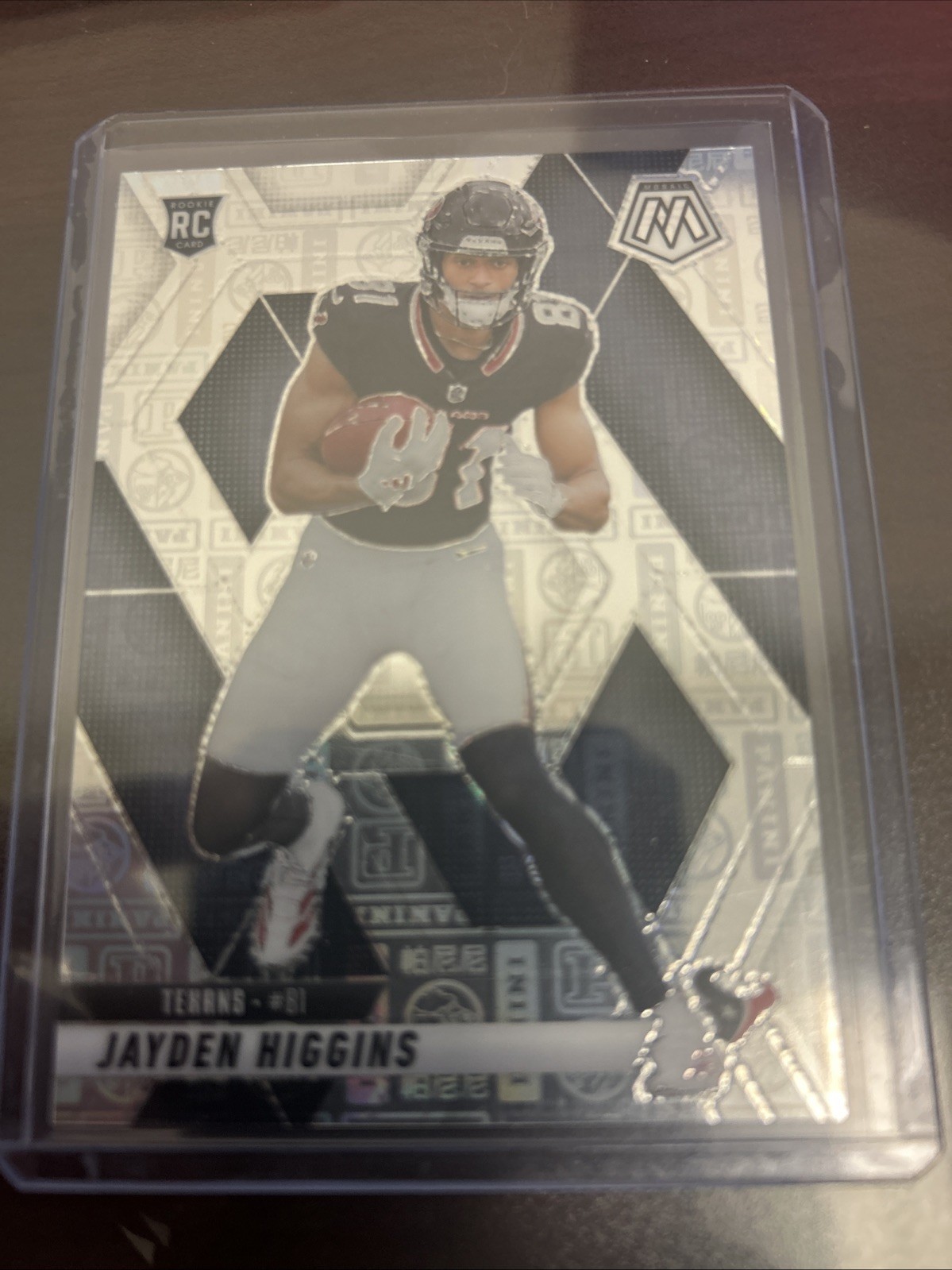 2025 Mosaic Silver Knight Prizm #346 Jayden Higgins RC Texans /149