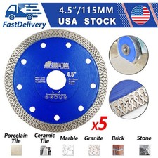 5pcs 4.5''/115mm Dry Diamond Saw Blade Ceramic Cutting Disc Tile Marble Granite