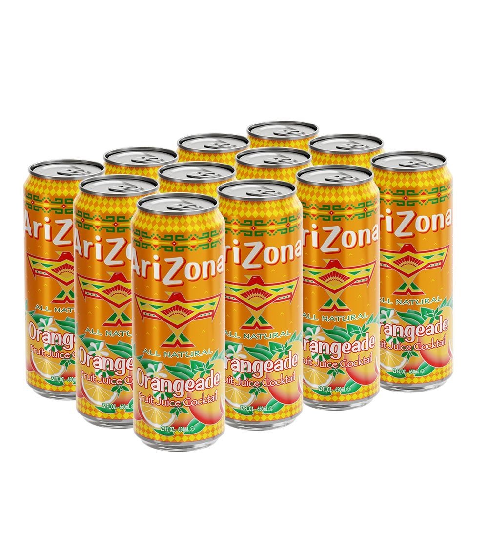Arizona Orange Flavour 24 pack of cans 22 fl oz