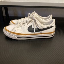 Nike Court Legacy DA5380-102 White Desert Ochre Gum Light Brown Unisex Size 4Y