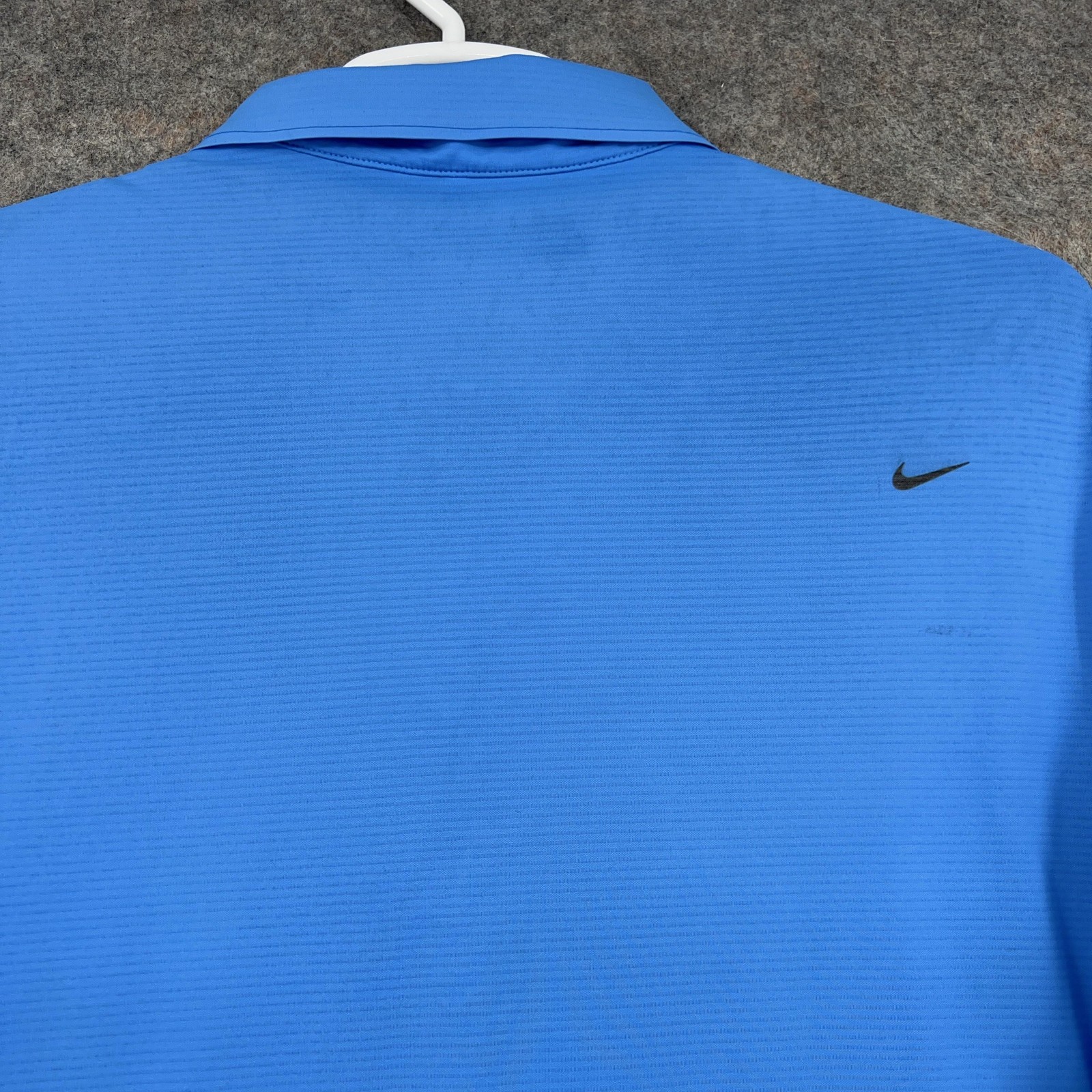 Nike Golf Dri-FIT Polo Shirt Mens XL Blue Mauser Logo Stretch Performance thumbnail 9