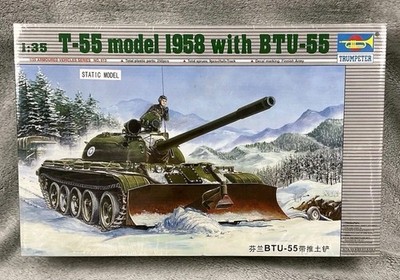 1/35 Trumpeter 00313: T-55 Tank Model 1958 with BTU-55 *Sealed*