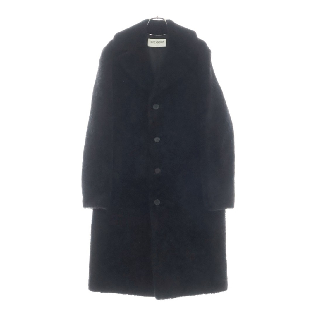 Cappotto lungo Chester SAINT LAURENT PARIS 18AW lana shearling nero 524686 usat