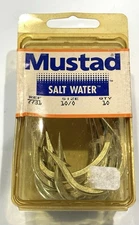 Mustad Big Game Hook 7731 , 10/0 saltwater hook tuna shark marlin wahoo 10pack