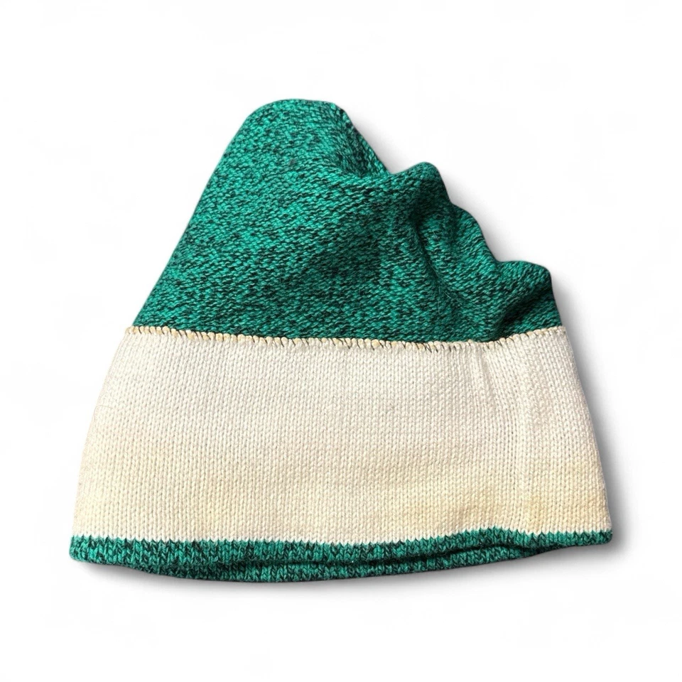 L.L. Bean Husky Perro Mezcla de Lana Tejido Tobogin Gorro Invierno Sombrero De Colección Años 90 Verde Foto 3 de 4