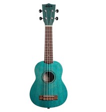 Kala KA-MRT-BLU-S Ocean Blue Watercolor Meranti Soprano Ukulele