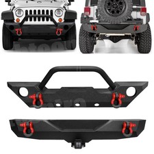 Front Bumper Rear Bumper For 2007-2014 2015 2016 2017 2018 Jeep Wrangler Jk
