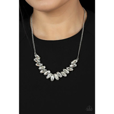 Paparazzi | Galaxy Game-Changer - White Necklace