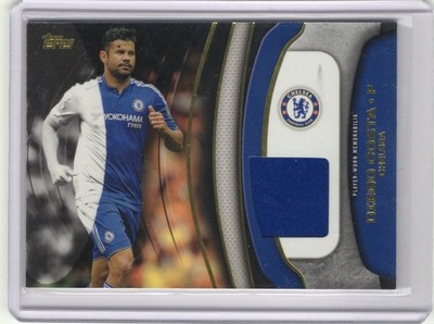 Chelsea DIEGO COSTA PLAYER SUPER PATCH - 2015 TOPPS PREMIER LEAGUE GOLD RELIC