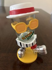 Elton John Character Novelty Painted Shot Glass w/ Hat Glasses Piano Keys 2oz