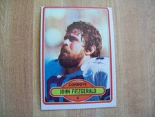 JOHN FITZGERALD DALLAS COWBOYS 1980 TOPPS NFL CARD #433 FOOTBALL VINTAGE *READ*