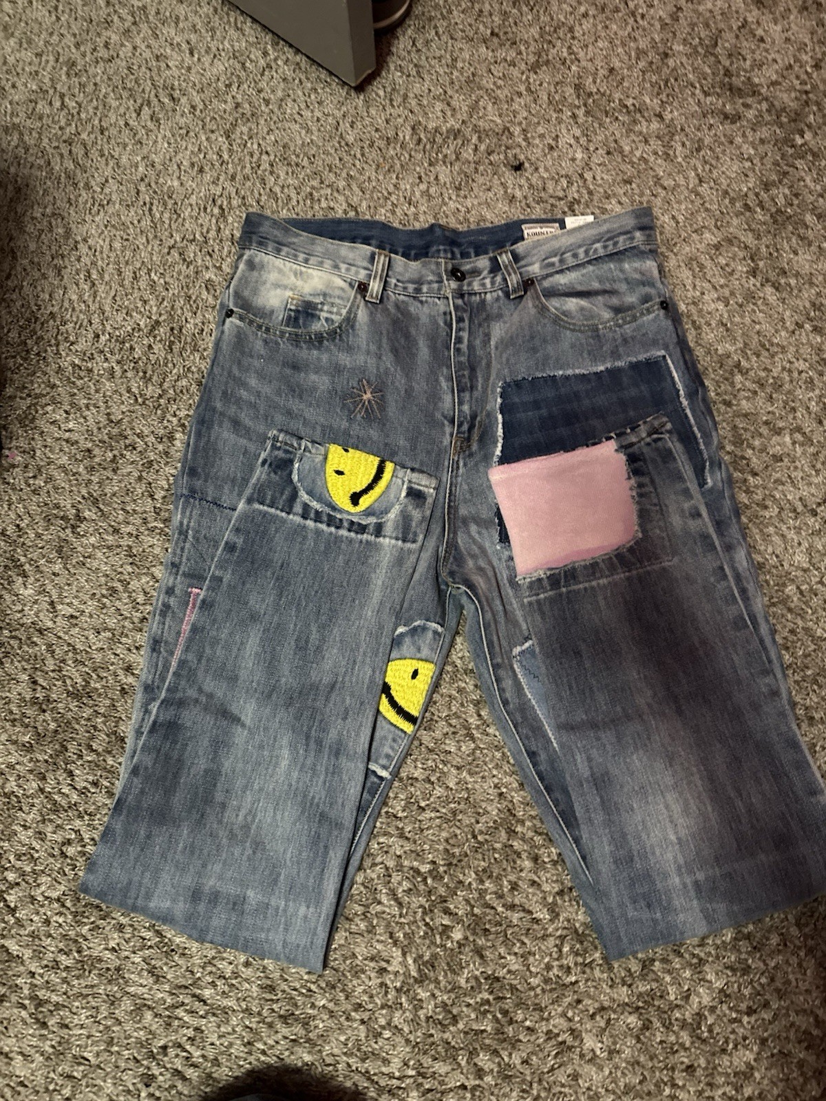 Kapital Kountry Patchwork Embroidered Distressed … - image 7