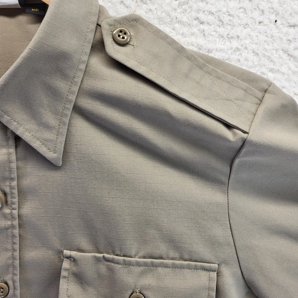 Camisa con botones Propper para hombre tostada media verano peso caqui táctica manga larga Foto 4 de 4