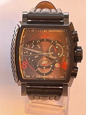Invicta S1 Rally Men s Watch Square 48mm Swiss Leather Band New Battery 16