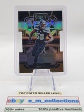 DERICK HALL 2023 Panini Select Die Cut BLACK and GOLD Prizm ROOKIE #85 Seahawks