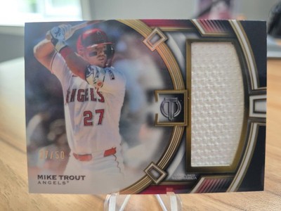 Number Match!! 2026 Topps Tribute Jumbo Relic - Mike Trout GOLD 27 /50 