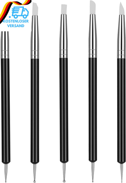 5 StüCk Modellierwerkzeug,TöPferwerkzeug Polymer Clay Tools Ton Schnitzwerkzeug-image