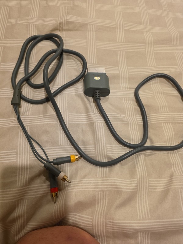 Genuine Microsoft XBox 360 Composite X821376-001 Audio Video AV Cable OEM